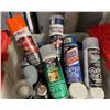 Image 2 : Tote of Various Spray Paint