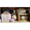 Image 1 : Assorted Home & Decor Items - Plush Lamps, Fabric Bin, Decorative Bowl, & More