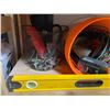 Image 2 : Heavy-Duty Tool Lot - Level, Toolbox, Cords & Hand Tools