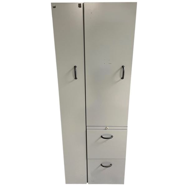 Tall Metal Storage Cabinet (66in H)