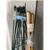 Image 2 : Lot of Garden Tools - Shovels, Green Plant Supports, and More