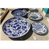 Image 3 : Group of Misc - Collection of Western Dishes, Blue & White Fish Plate, Blue & White Flaming Dragon B