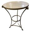 Image 2 : Side Table with Stained Glass Butterfly Lamp