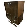 Image 2 : Mid-Century Modern Highboy Cabinet, Approx. H45.5" x W34" x D18"