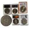 Image 1 : Group of Coins - Large Dragon Medallion, Collection of Various Coins