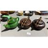 Image 2 : Group of Teapots - Bamboo Spirit Purple Clay Teapot, Chaos Clouds Purple Clay Teapot, Calligraphy En