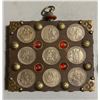 Image 3 : Group of Coin Inlaid Plaque & Mottled Yellow Tiger Stamp