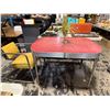 Image 2 : Group of Red Table, Chair & Decor Flower