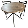 Image 2 : 5-Piece Dining Set - Wood Top Table w/ Chairs