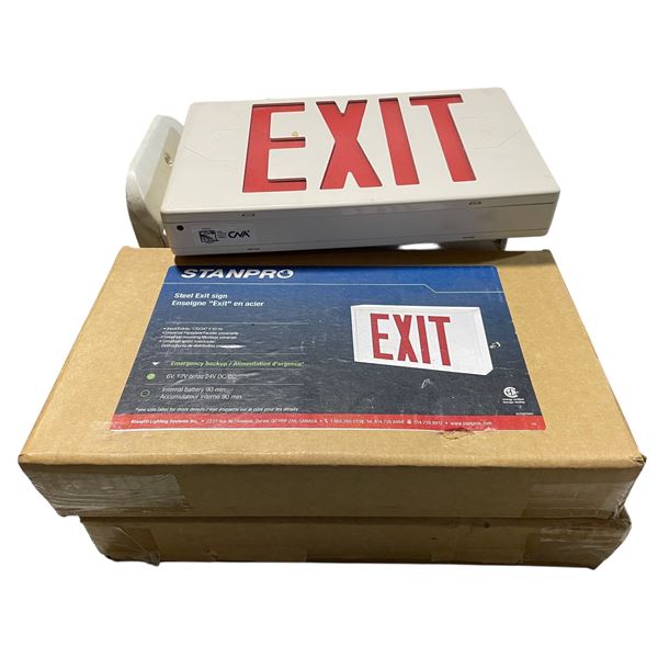 5 Pc - Exit Signs - x2 in box