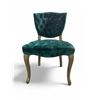 Image 1 : Pallet - Set Dec Green Velvet Chairs - Approx 8-9
