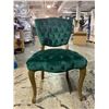 Image 3 : Pallet - Set Dec Green Velvet Chairs - Approx 8