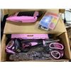 Image 2 : Amazon Basics Household Tool Set - 165 Pc - Pink