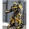 Image 2 : "Bumblebee" Transformers Recycled Metal Art Sculpture by Kalifano Metal Art - 91"H - Retail $27,899