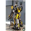Image 3 : "Bumblebee" Transformers Recycled Metal Art Sculpture by Kalifano Metal Art - 91"H - Retail $27,899