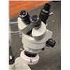 Image 2 : Trinocular Stereo Microscope with Boom Stand & Manual