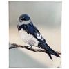 Image 2 : Set of 3 Hand-Painted Bird Canvas Artworks, approx. 20" x 16" each