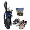Image 1 : Golf Set Lot with Ping Bag, Clubs, Balls & Nike Athletic Shoes (2 Pairs)