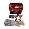 Image 1 : Milwaukee Hammer Drill & Impact Driver Combo Kit with Batteries, Charger, Bag & Accessories
