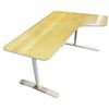 Image 3 : Adjustable Height Corner Desk, approx. 63" W x 25"/43" D