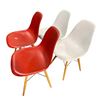 Image 1 : Set of 4 Modern Style Chairs – 2 Red, 2 White