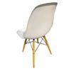 Image 3 : Set of 4 Modern Style Chairs – 2 Red, 2 White