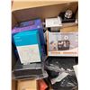 Image 3 : Box of Various Electronics - RGB Mics, Video Conference Lights, Phone Mount, LED Magnifier, Etc.