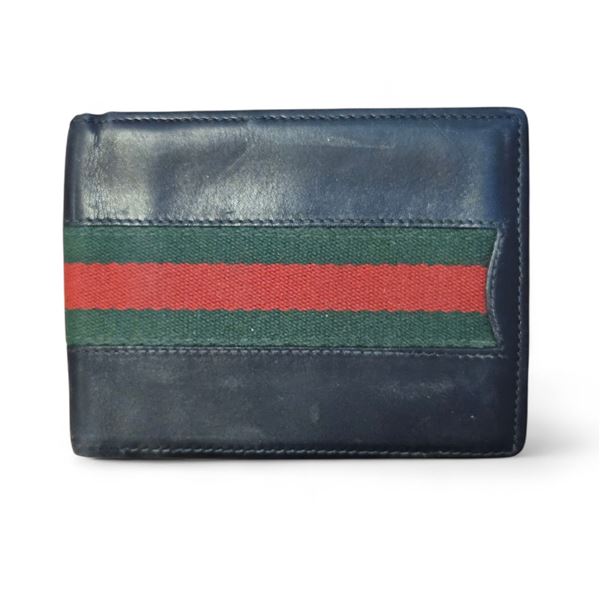 Gucci Leather Sherry Line Folding High-End Reproduction Wallet