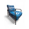 Image 2 : 4-pcs Set of Moe's Royce Club Blue Armchair & Couch - w/ x2 Assorted Chairs. Retail Value for the ch
