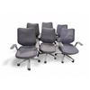 Image 1 : Set of 6 Fylica Grey Office Chairs