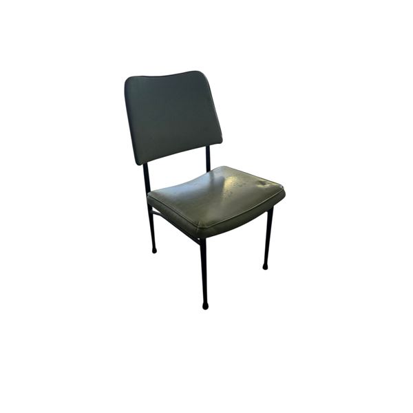 6-pcs Acme Chrome Furniture Mid-Century Green Chairs