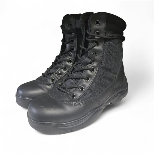 Movie Set Dec Lape Uniform Military Black Boots - Size 7