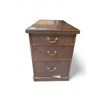 Image 1 : Edwardian Mohagony Office 3-Drawers Cabinet, Approx. H30" x W21.5" x D39.5"