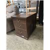 Image 2 : Edwardian Mohagony Office 3-Drawers Cabinet, Approx. H30" x W21.5" x D39.5"