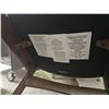 Image 2 : 3-pcs Furniture Lot - includes a Moe's Grey Dining Chair/Round Leather Ottoman & Round Glass Modern