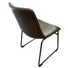 Image 2 : Set of 2 Contemporary Brown Leather Chairs