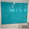 Image 1 : Wall-Mounted Blue Glass Whiteboard
