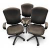 Image 1 : Set of 3 Office Chairs with Armrests
