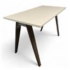 Image 1 : Modern White Office Table, Approx. H29.5" x 48" x D24"