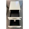 Image 3 : Set of 2 Beige Two-Drawer Filing Cabinets with Key