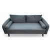 Image 1 : Lifestyle Solutions Gray Fabric Sofa, Approx. H27" x W68" x D31"