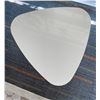 Image 3 : Modern White Gloss Side Table with Wooden Legs