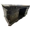 Image 2 : Executive Espresso Veneer Wood Desk - approx. 72" x 24" x 88" H (Some Scratches)