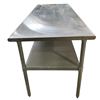Image 2 : Restaurant Equipment Stainless Steel Table - approx. 72 x 30"