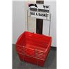 Image 1 : RETAIL SHOPPING BASKETS WITH HOLDER