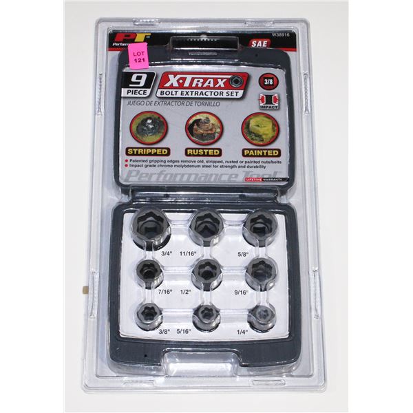 PT 9PC X-TRAX BOLT EXTRACTOR SET
