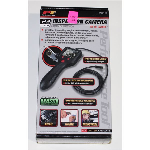 PT 2.4" LED INSPECTION CAMERA, 79" CABLE
