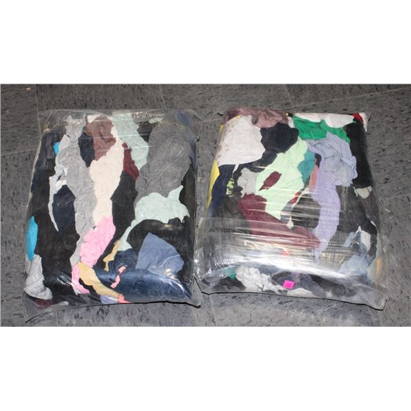 TWO BAGS OF RAGS