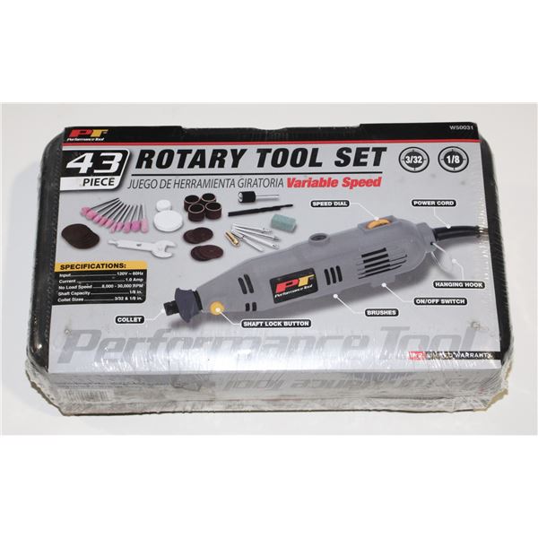 PT 43PC ROTARY TOOL SET