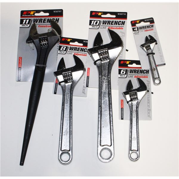 LOT OF ASSORTED WRENCHES, ALL DIFFERENT, INCLUDES